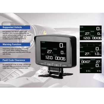 Smart Digital Display Meter Overspeed Alarm Engine Temperature Meter Speed Warning JDH99
Smart Digital Display Meter Overspeed Alarm Engine Temperature Meter Speed Warning JDH99