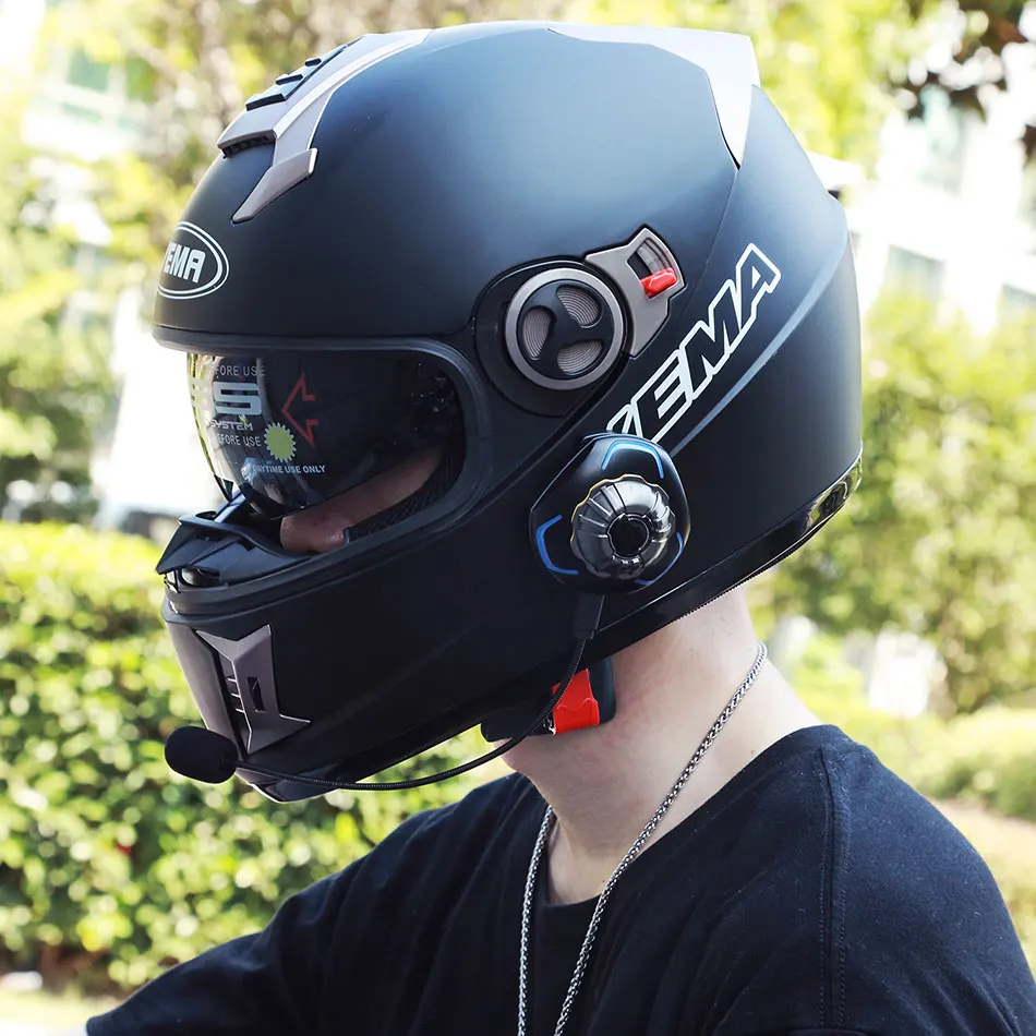 AS5 Motorbike Helmet 2-way Intercom Headset Communication System Bone Conduction Headphone Not-in-Ear BT 5.0 Interphone Headset
AS5 Motorbike Helmet 2-way Intercom Headset Communication System Bone Conduction Headphone Not-in-Ear BT 5.0 Interphone Headset