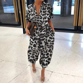Womail Summer Leopard Print Jumpsuits Women 2020 Casual Short Sleeve V-Neck Sexy Rompers Ladies Streetwear Playsuits Overalls
Womail Summer Leopard Print Jumpsuits Women 2020 Casual Short Sleeve V-Neck Sexy Rompers Ladies Streetwear Playsuits Overalls