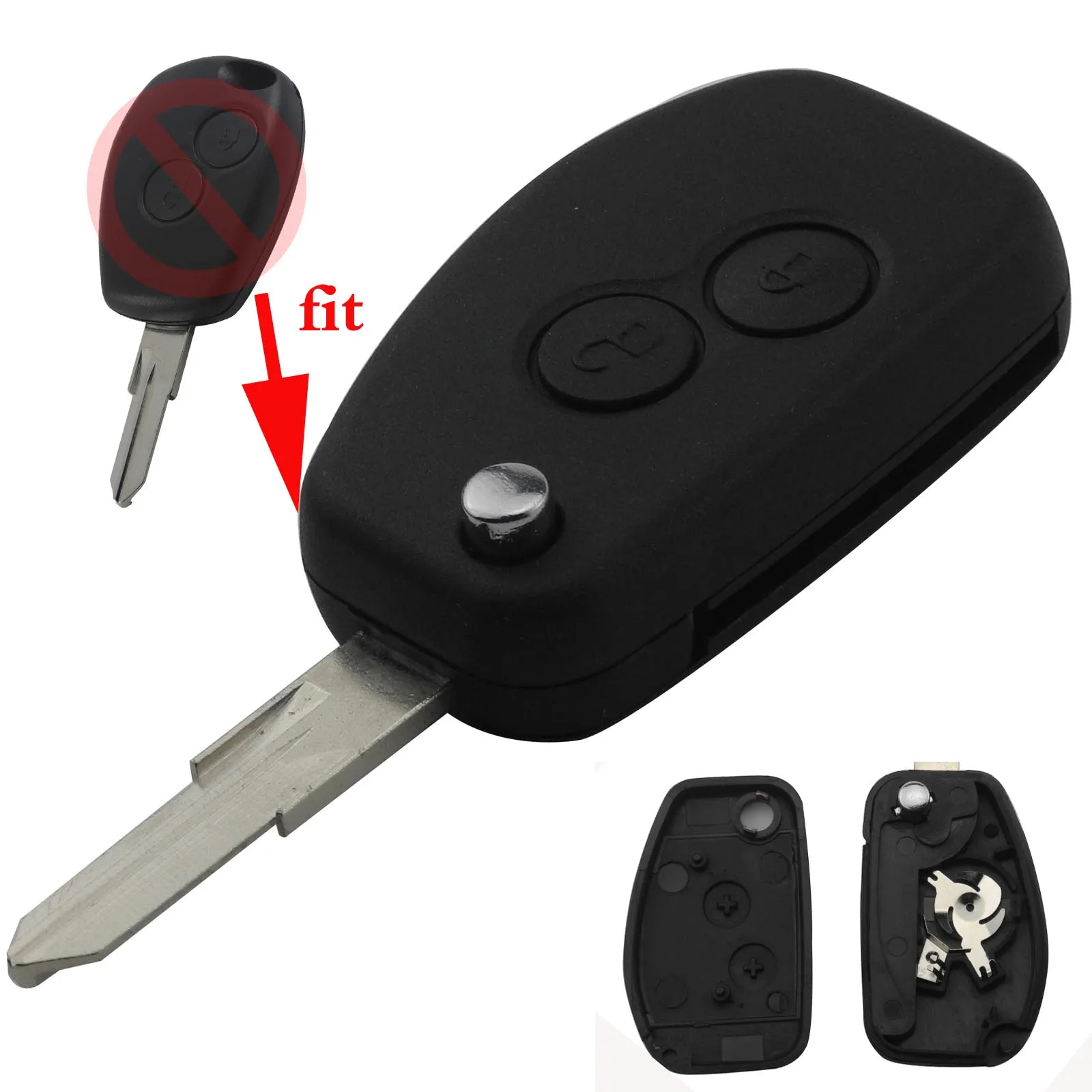 jingyuqin VAC102 For Renault Megane Dacia Modus Espace Duster Clio 2 Button Flip Folding Remote Car Modified Key Fob Case
jingyuqin VAC102 For Renault Megane Dacia Modus Espace Duster Clio 2 Button Flip Folding Remote Car Modified Key Fob Case
