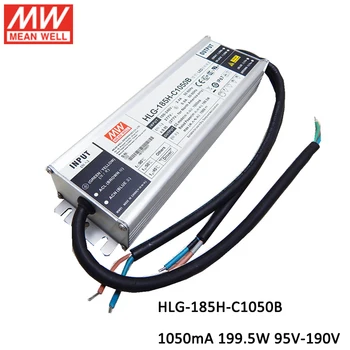 MEAN WELL Dimming Power Supply HLG-185H-C1050B 1050mA 95-190V 200W IP67 waterproof Dimmable LED driver
MEAN WELL Dimming Power Supply HLG-185H-C1050B 1050mA 95-190V 200W IP67 waterproof Dimmable LED driver
