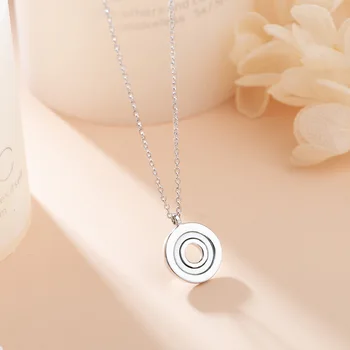 925 Sterling Circle Necklace Girl's Students Simple INS Choker Ornament Manufacturers Direct Selling Wholesale Customizable Gift 
925 Sterling Circle Necklace Girl's Students Simple INS Choker Ornament Manufacturers Direct Selling Wholesale Customizable Gift