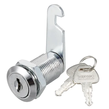 uxcell Cylinder Zinc Alloy Chrome Plated Hooked Cam Lock w Key, Keyed Different size6
uxcell Cylinder Zinc Alloy Chrome Plated Hooked Cam Lock w Key, Keyed Different size6