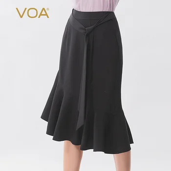 VOA Silk 36mm Important Ribbon Design Non-symmetrical Flounced over-the-Knee Simple Micro Elastic Sheath Fishtail Skirt C711
VOA Silk 36mm Important Ribbon Design Non-symmetrical Flounced over-the-Knee Simple Micro Elastic Sheath Fishtail Skirt C711