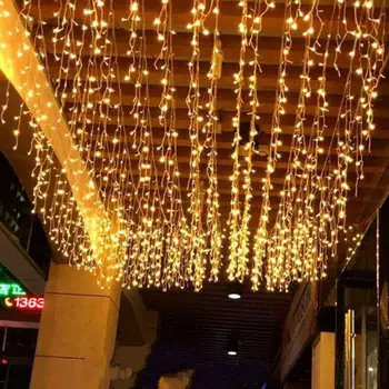 5X0.8M LED Icicle String Light Curtain Lamp String For Children's Room Party Decoration
5X0.8M LED Icicle String Light Curtain Lamp String For Children's Room Party Decoration