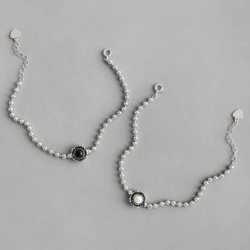 EDS Silver 925 Jewelry Women Bracelets 925 Sterling Silver Beads Pearl Chain Bracelet Vintage Bracelets Korean Fashion Jewelry
EDS Silver 925 Jewelry Women Bracelets 925 Sterling Silver Beads Pearl Chain Bracelet Vintage Bracelets Korean Fashion Jewelry