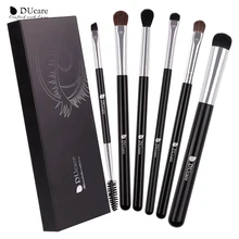 Набор кистей для макияжа DUcare, 4/6/8 шт., кисть для растушевки бровей, натуральные волосы, синтетические волосы, набор кистей для теней(China)