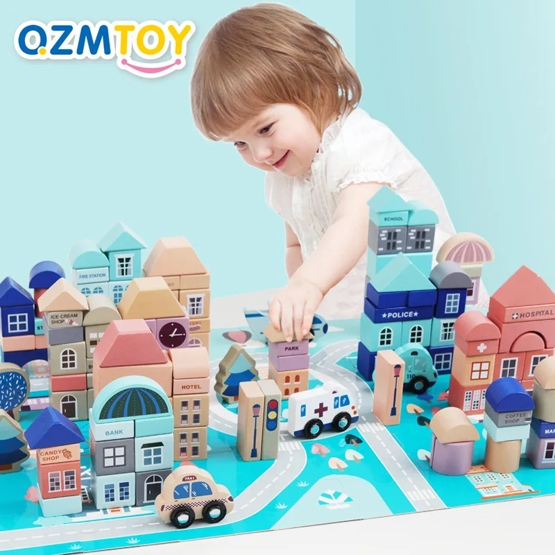 City Architecture Children Building Blocks Toy CHILDREN'S Women's Boy Baby Wooden Wood Assembled Building Blocks Educational For
City Architecture Children Building Blocks Toy CHILDREN'S Women's Boy Baby Wooden Wood Assembled Building Blocks Educational For
