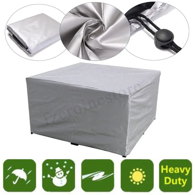 Silver Outdoor Garden Patio Table And Chair Dust Cover Combination Table and Chair Cover
Silver Outdoor Garden Patio Table And Chair Dust Cover Combination Table and Chair Cover