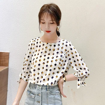 O Neck Chiffon Spring 2020 Summer New Korean Shirt Slim Floral Chiffon Half-Sleeved White Pink Printed Blouses Shirt 56B
O Neck Chiffon Spring 2020 Summer New Korean Shirt Slim Floral Chiffon Half-Sleeved White Pink Printed Blouses Shirt 56B
