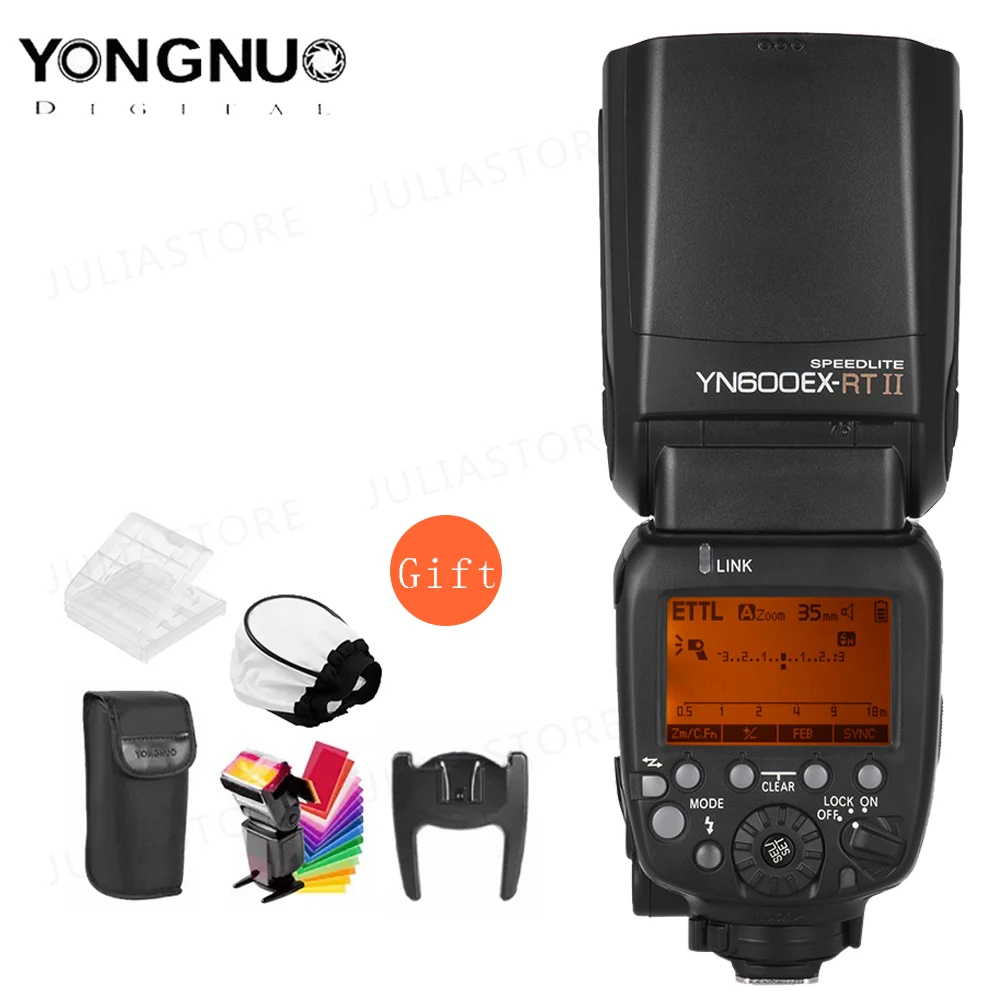 Беспроводная вспышка YONGNUO YN600EX-RT II YN600EX RT 2 4G HSS 1/8000s Master TTL для камеры Canon 600EX-RT |