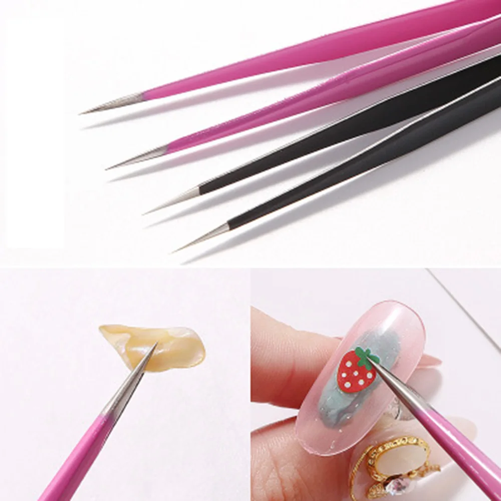 1/2PCS Straight Nail Tweezers With Silicone Pressing Head For 3d Sticker Rhinestones Water Sticker Picker Metal Nails Tools
1/2PCS Straight Nail Tweezers With Silicone Pressing Head For 3d Sticker Rhinestones Water Sticker Picker Metal Nails Tools