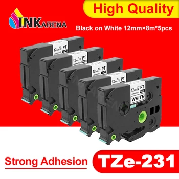 Inkarena lable printer for Brother TZe-231 Black On White 12mm*8m Typewriter Machine compatible for Brother P-touch printer 5PCS
Inkarena lable printer for Brother TZe-231 Black On White 12mm*8m Typewriter Machine compatible for Brother P-touch printer 5PCS