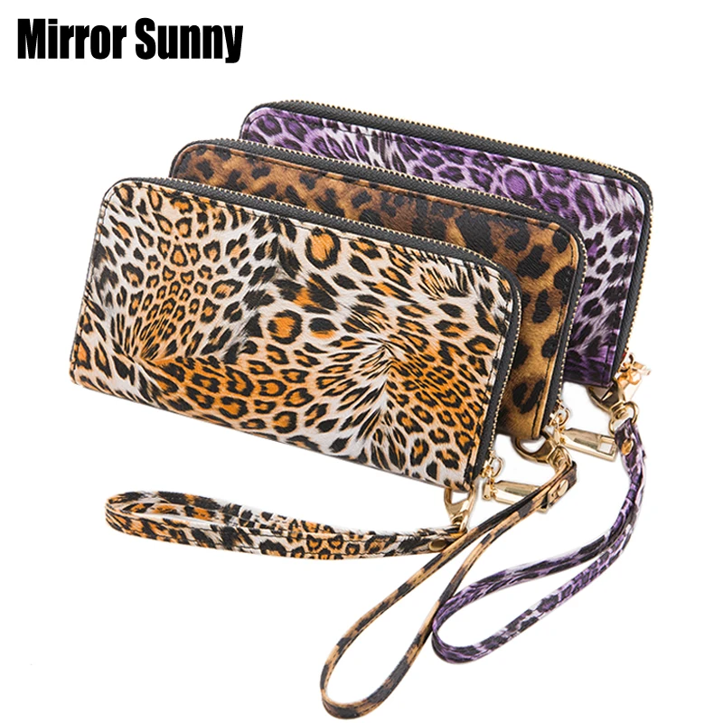 Leopard Pattern Zipper Purse PU Leather Women Long Carteira High Quality Wristband Clutch Wallet Ladies Card Cellphone Wallets
Leopard Pattern Zipper Purse PU Leather Women Long Carteira High Quality Wristband Clutch Wallet Ladies Card Cellphone Wallets