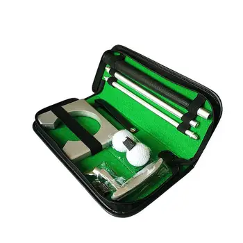 Portable Golf Putter Kit with Ball Hole-Cup Golfer Training Set with Box for Travel Indoor Golf Putting Practice Silver
Portable Golf Putter Kit with Ball Hole-Cup Golfer Training Set with Box for Travel Indoor Golf Putting Practice Silver
