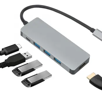 USB Type-C Converter Type-C to HDMI/ 3 x USB3.0 / PD3.0 Docking Station (20V/3A)
USB Type-C Converter Type-C to HDMI/ 3 x USB3.0 / PD3.0 Docking Station (20V/3A)