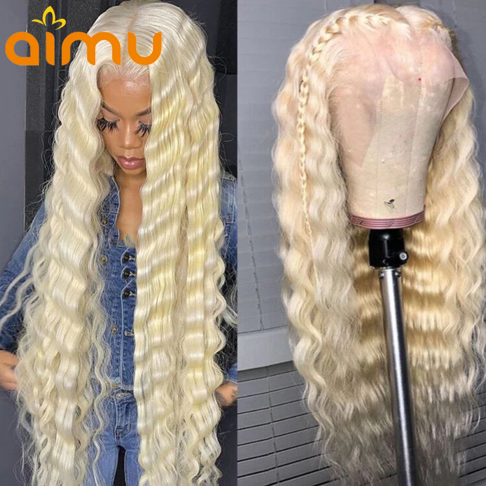 Deep Curly Transparent 13x6 HD Lace Frontal Wig Preplucked Remy 613 Blonde Wig T Part 26 28 30 Inch Human Hair Wig Can Be Dyed
Deep Curly Transparent 13x6 HD Lace Frontal Wig Preplucked Remy 613 Blonde Wig T Part 26 28 30 Inch Human Hair Wig Can Be Dyed