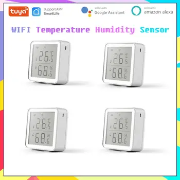 Tuya WIFI Temperature And Humidity Sensor Smart Home Indoor Intelligent Linkage LCD Display via Alexa Google Home Smartlife App 
Tuya WIFI Temperature And Humidity Sensor Smart Home Indoor Intelligent Linkage LCD Display via Alexa Google Home Smartlife App