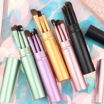 5pcs Travel Portable Eye Makeup Brushes Set Natural Hair Eyeshadow Eyeliner Eyebrow Brush Lip Make Up Brushes Kit Professional 
5pcs Travel Portable Eye Makeup Brushes Set Natural Hair Eyeshadow Eyeliner Eyebrow Brush Lip Make Up Brushes Kit Professional