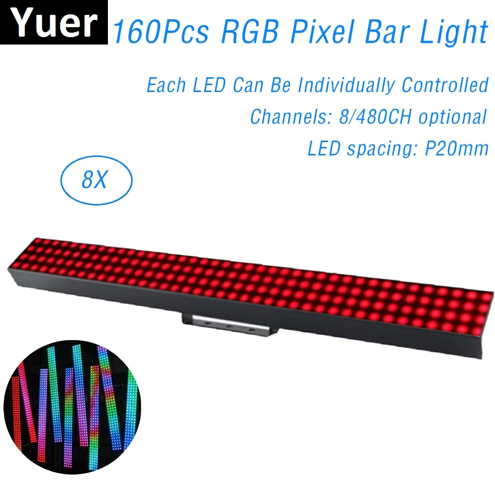 160Pcs RGB Wall Washer LED Pixel tube DMX Bar Light Individual Control Pixel Stage Light Dj Bar Light Music Disco Ball Lamp Club
160Pcs RGB Wall Washer LED Pixel tube DMX Bar Light Individual Control Pixel Stage Light Dj Bar Light Music Disco Ball Lamp Club