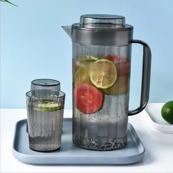 US 2L Large Capacity Plastic Tea Pitcher with 2 Cups Set for Tea Coffee Lemonade Cold Water Teapot Beverage Pitcher Accessory
US 2L Large Capacity Plastic Tea Pitcher with 2 Cups Set for Tea Coffee Lemonade Cold Water Teapot Beverage Pitcher Accessory