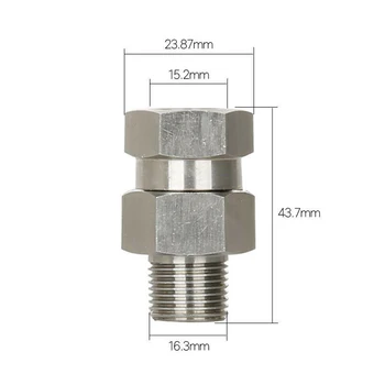 4500PSI 3/8 NPS High Pressure Car Washing Cleaning Washer Swivel Connector Universal Swivel Joint High Quality
4500PSI 3/8 NPS High Pressure Car Washing Cleaning Washer Swivel Connector Universal Swivel Joint High Quality