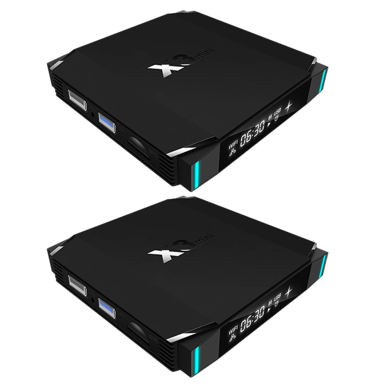 X3-Mini TV Box S905X3 Android 9.0 Hd 1080P Tvbox Network Set-Top Box 4+32G Support Wifi 2.4G / 5G / 4K(Us Plug)
X3-Mini TV Box S905X3 Android 9.0 Hd 1080P Tvbox Network Set-Top Box 4+32G Support Wifi 2.4G / 5G / 4K(Us Plug)
