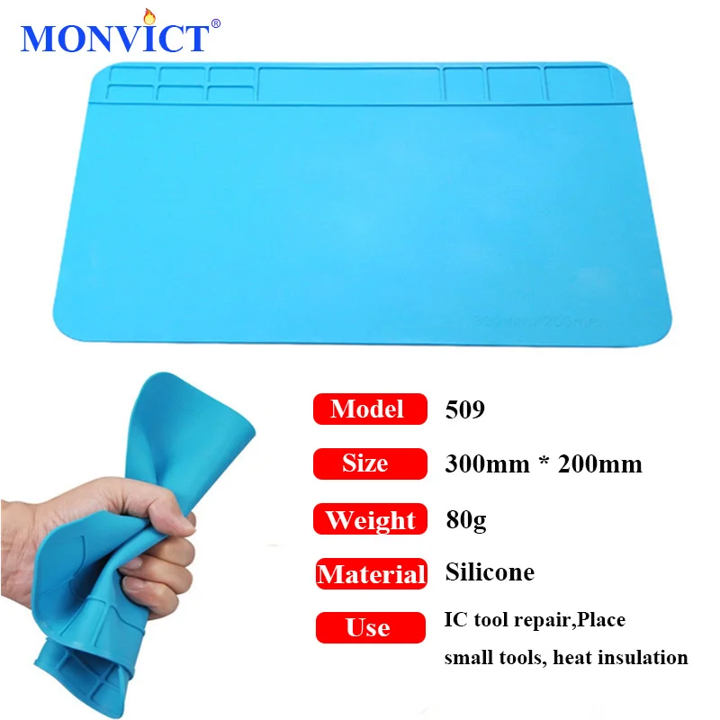 30cm x 20cm Electronics Repair Mat Silicone Soldering Magnetic Repair Pad Insulation Work Station for Computer, Phone
30cm x 20cm Electronics Repair Mat Silicone Soldering Magnetic Repair Pad Insulation Work Station for Computer, Phone