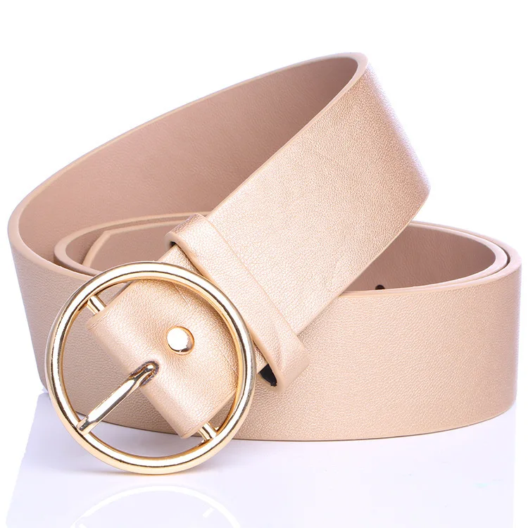 Round Buckle Belt Woman Simple Pu Leather Vuntage Round Pin Buckle Girl's Waistband Solid Color Lady Straps
Round Buckle Belt Woman Simple Pu Leather Vuntage Round Pin Buckle Girl's Waistband Solid Color Lady Straps