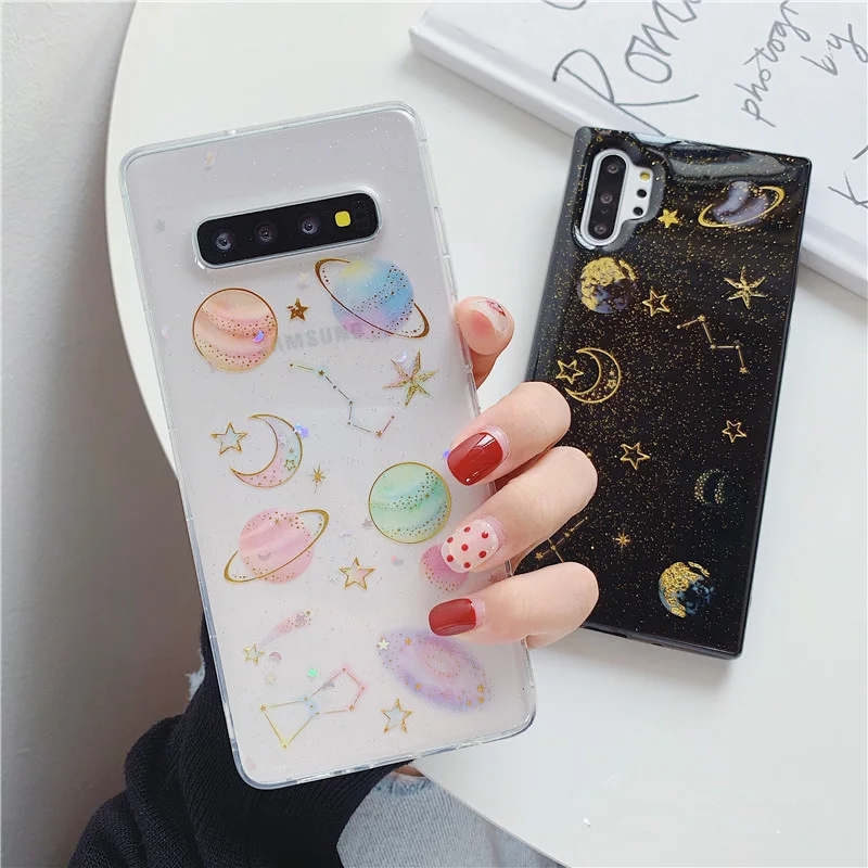 Блестящий чехол для Samsung Galaxy S8 S9 S10 S20 Plus S20FE S10e Note 20 Ultra 10 8 9 A6 A8 J4 J6 A9 A7 2018 S7 | Мобильные