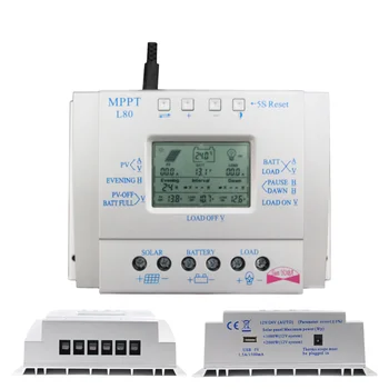 1PC 80A MPPT 12V/24V Solar Charge Controller Solar Photovoltaic Power System Controller LCD Solar Cell Panel Controller with USB
1PC 80A MPPT 12V/24V Solar Charge Controller Solar Photovoltaic Power System Controller LCD Solar Cell Panel Controller with USB