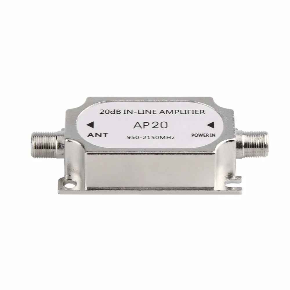 New Satellite 20dB In-line Amplifier Booster 950-2150MHZ Signal Booster For Dish Network Antenna Cable Run Channel Strength
New Satellite 20dB In-line Amplifier Booster 950-2150MHZ Signal Booster For Dish Network Antenna Cable Run Channel Strength