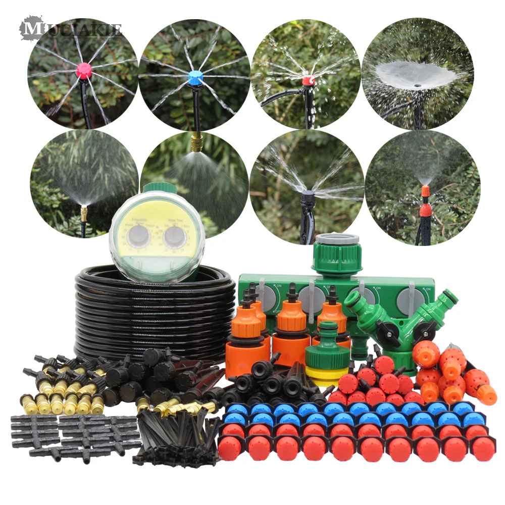 MUCIAKIE 50M-5M Garden Automatic Watering System Timer Control Water Dripper Mist Nozzle Sprinklers on Stake Watering Kits Yard
MUCIAKIE 50M-5M Garden Automatic Watering System Timer Control Water Dripper Mist Nozzle Sprinklers on Stake Watering Kits Yard