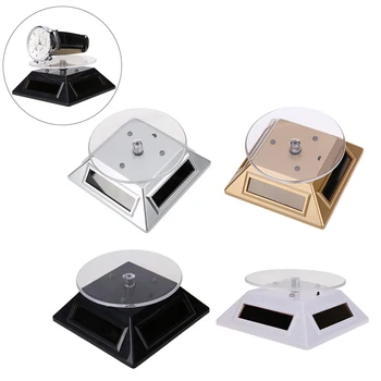 360 Degree Watch Stand Display Turntable Rotating Watch Jewelry Solar Display Stand Multicolor 3 LED Color Change Display Case
360 Degree Watch Stand Display Turntable Rotating Watch Jewelry Solar Display Stand Multicolor 3 LED Color Change Display Case