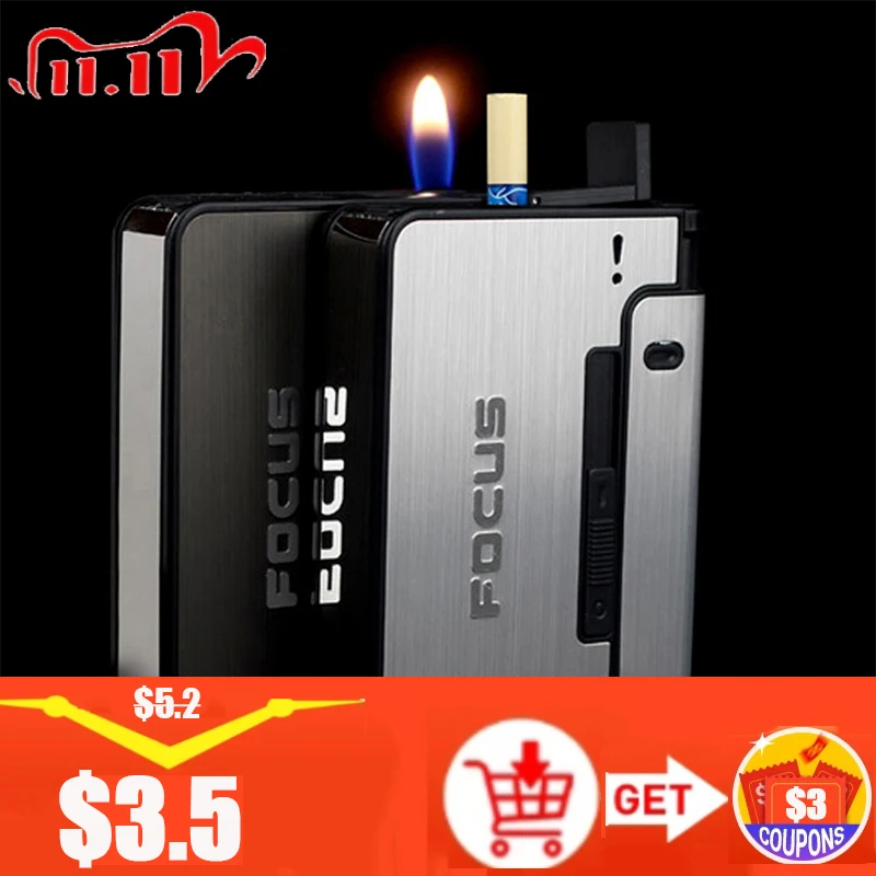 Automatic Cigarette Case 10pcs Cigarette Capacity Can Mount Lighter Metal Cigarette Box for Men Smoking Nice Gift Dropshipping
Automatic Cigarette Case 10pcs Cigarette Capacity Can Mount Lighter Metal Cigarette Box for Men Smoking Nice Gift Dropshipping