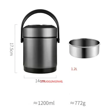 Portable Vacuum Lunch Box Leakproof Large Capacity Stainless Steel Bento Box High Efficiency Keep Temperature Food Container
Portable Vacuum Lunch Box Leakproof Large Capacity Stainless Steel Bento Box High Efficiency Keep Temperature Food Container