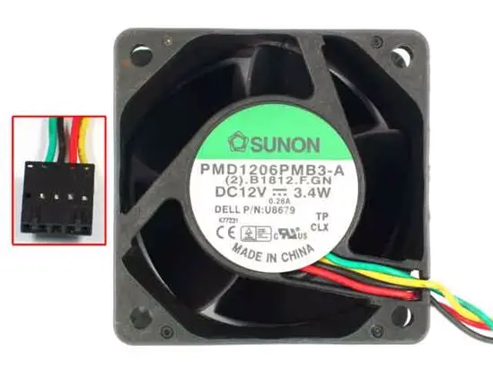SUNON PMD1206PMB3-A (2). B1812.f. GN 4-проводной вентилятор охлаждения сервера DC 12 В 3,4 Вт 60x60x38 мм
SUNON PMD1206PMB3-A (2). B1812.f. GN 4-проводной вентилятор охлаждения сервера DC 12 В 3,4 Вт 60x60x38 мм