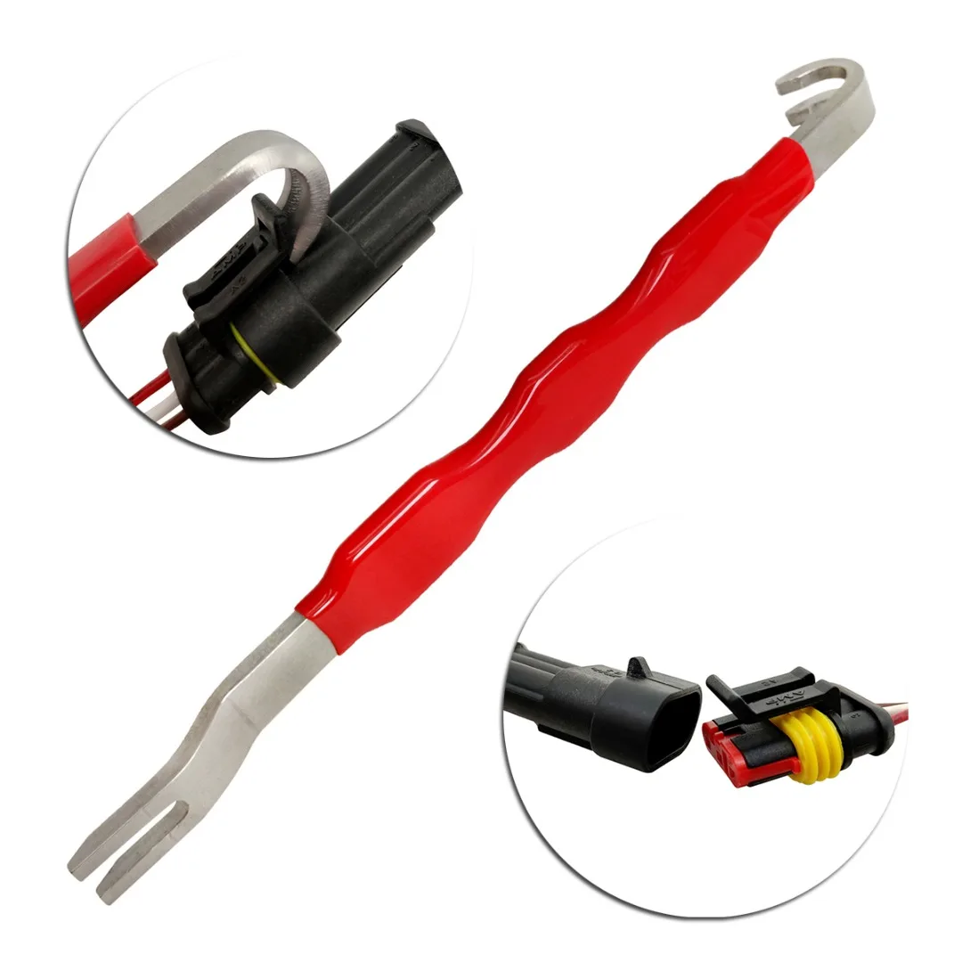 TREYUES 1pc Double-ended Automotive Separator Removal Tool Electrical Terminal Connector Remover for Car Disassembly
TREYUES 1pc Double-ended Automotive Separator Removal Tool Electrical Terminal Connector Remover for Car Disassembly