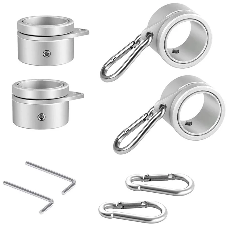 4 Piece of Aluminum Alloy Flagpole Ring, 360 Degree Rotation Mounting Ring for Flagpole Diameter 0.75-1.02 Inches Silver
4 Piece of Aluminum Alloy Flagpole Ring, 360 Degree Rotation Mounting Ring for Flagpole Diameter 0.75-1.02 Inches Silver