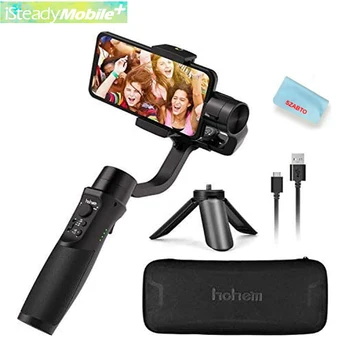 Hohem iSteady Mobile+ 3-Axis Handheld Gimbal Stabilizer for Smartphones for iPhone Xs Max Xr X 8 Plus Android Smartphone Samsung
Hohem iSteady Mobile+ 3-Axis Handheld Gimbal Stabilizer for Smartphones for iPhone Xs Max Xr X 8 Plus Android Smartphone Samsung