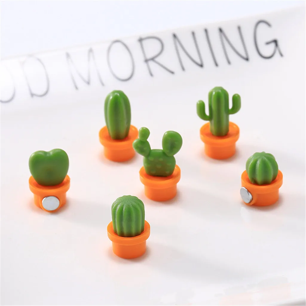 6pcs/set Fridge Magnet Cute Cactus Fridge Magnets Small Cactus Succulent Green Plant Refrigerator Decorations Message Sticker
6pcs/set Fridge Magnet Cute Cactus Fridge Magnets Small Cactus Succulent Green Plant Refrigerator Decorations Message Sticker