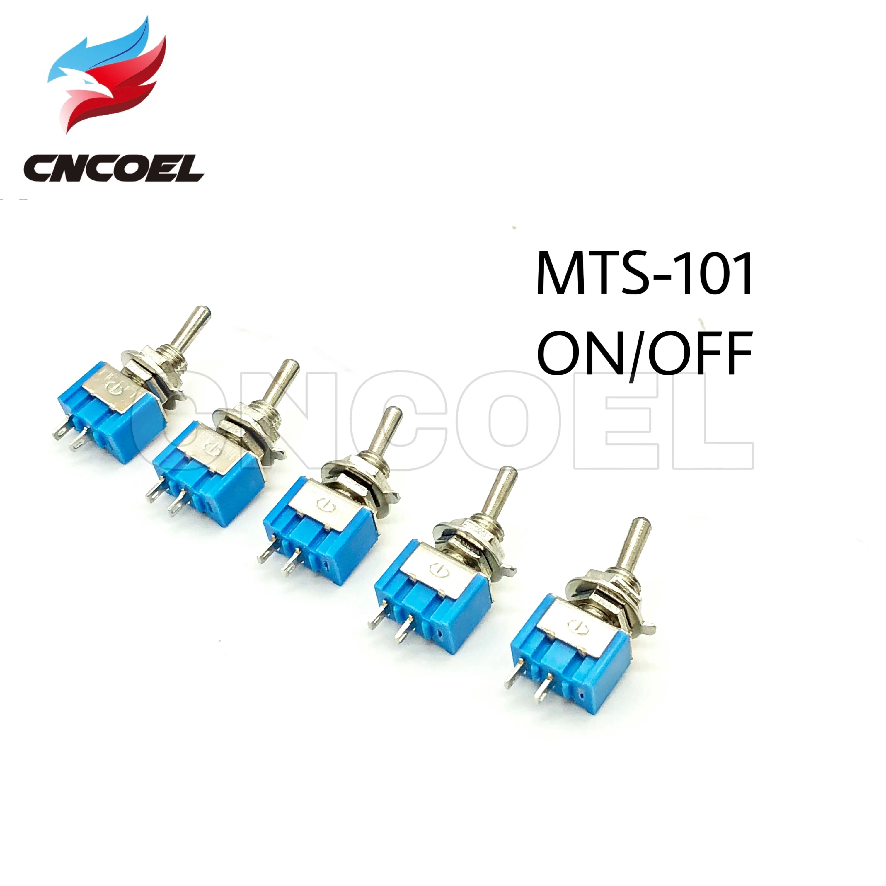 5pcs MTS-101 2 Pin SPST Switch ON-OFF 2 Position 6A 250V AC Mini Electrical Toggle Switches 6MM Mounting Hole
5pcs MTS-101 2 Pin SPST Switch ON-OFF 2 Position 6A 250V AC Mini Electrical Toggle Switches 6MM Mounting Hole