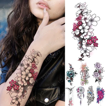 Waterproof Temporary Tattoo Sticker Sakura Plum Flowers Tattoos Line Minimalism Body Art Arm Fake Sleeve Tatoo Women Men
Waterproof Temporary Tattoo Sticker Sakura Plum Flowers Tattoos Line Minimalism Body Art Arm Fake Sleeve Tatoo Women Men