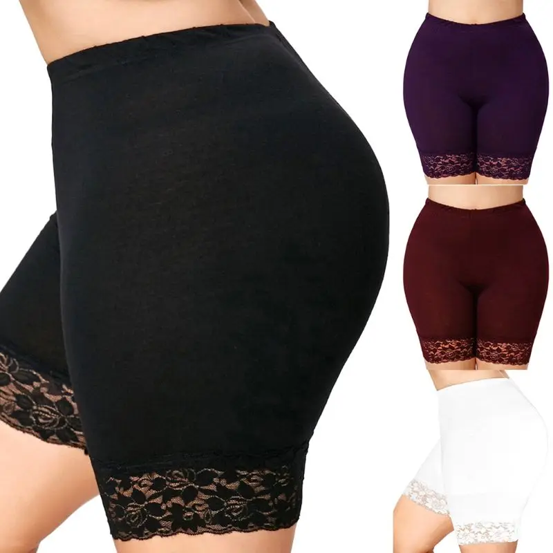 Womens Plus Size Mid-Rise Slip Solid Color Floral Lace Patchwork Trim Mid Thigh Leggings Capri Safety Pants Elastic Undershorts
Womens Plus Size Mid-Rise Slip Solid Color Floral Lace Patchwork Trim Mid Thigh Leggings Capri Safety Pants Elastic Undershorts
