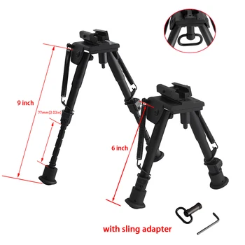 Outdoor Sport Tactical Support 6-9 Inch Telescopic Pendulum Head Bracket Support Frame 20mm Bracket Tripod with Sling Adapter
Outdoor Sport Tactical Support 6-9 Inch Telescopic Pendulum Head Bracket Support Frame 20mm Bracket Tripod with Sling Adapter