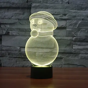 3D Led Lamp Christmas Snowman Night Light 7 Colors Change Baby Sleep 3d led Light Home Decor Holiday Kids New Christmas Gift
3D Led Lamp Christmas Snowman Night Light 7 Colors Change Baby Sleep 3d led Light Home Decor Holiday Kids New Christmas Gift