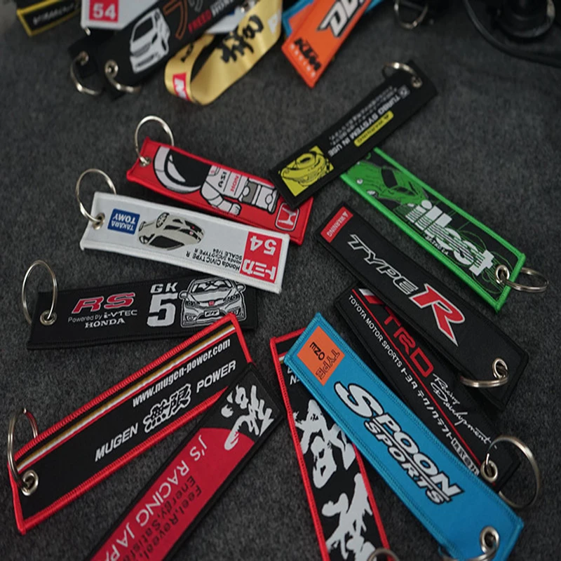 JDM Racing Rock Fashion Tags Keychain Rectangle Polyester Embroidery motorcycle auto key ring car accessories
JDM Racing Rock Fashion Tags Keychain Rectangle Polyester Embroidery motorcycle auto key ring car accessories