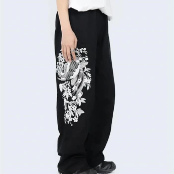 Harajuku Street Embroidery Wide Leg Pants Black Loose Straight Casual Unisex Elastic Waist Hip Hop Trousers
Harajuku Street Embroidery Wide Leg Pants Black Loose Straight Casual Unisex Elastic Waist Hip Hop Trousers