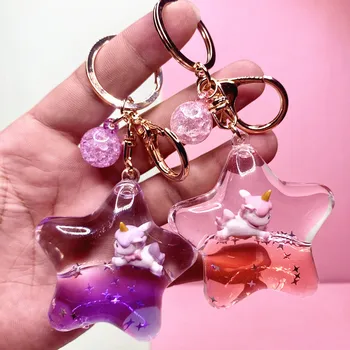 Creative Moving Liquid Quicksand Keychain Five-pointed Star Unicorn Daisy Floating Keyring for Women Charm Bag Pendant Kids Gift
Creative Moving Liquid Quicksand Keychain Five-pointed Star Unicorn Daisy Floating Keyring for Women Charm Bag Pendant Kids Gift