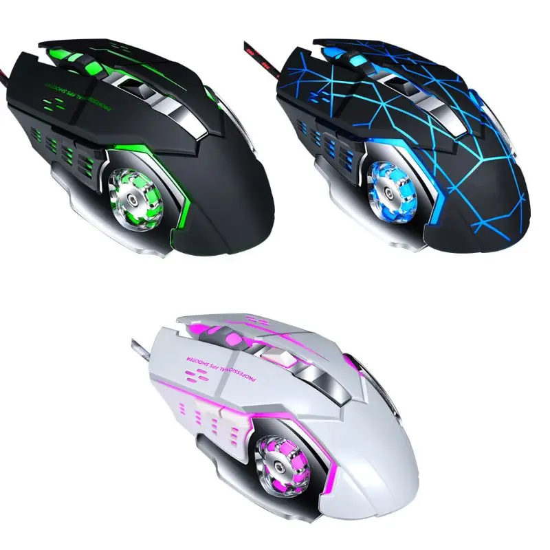 Mechanical Macro Programming 7 Color Luminous Gaming Mouse 4 Gear DPI Adjustable Wired Computer Mouse for Gaming Office
Mechanical Macro Programming 7 Color Luminous Gaming Mouse 4 Gear DPI Adjustable Wired Computer Mouse for Gaming Office